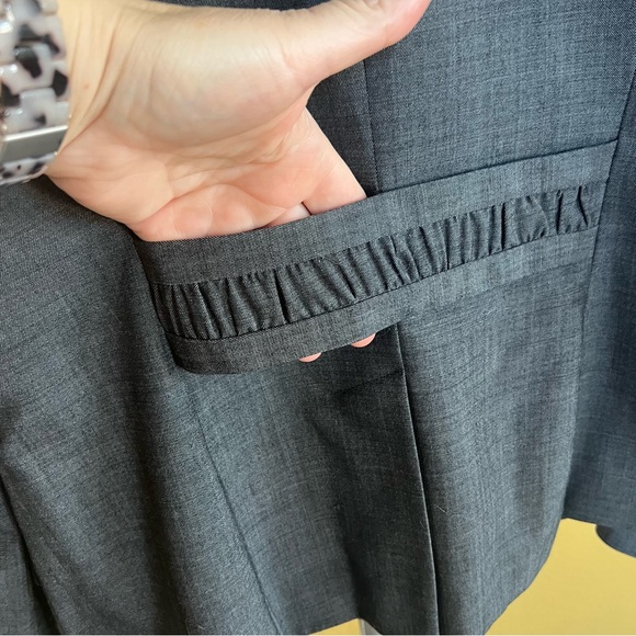 Classiques Entier Gray Blazer Tailored Suit Jacket - Picture 6 of 10